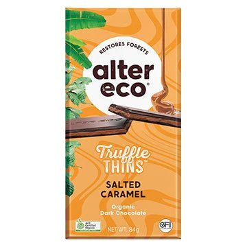 Alter Eco Chocolate, Organic, Deep Dark Salted Burnt Caramel, Candy
