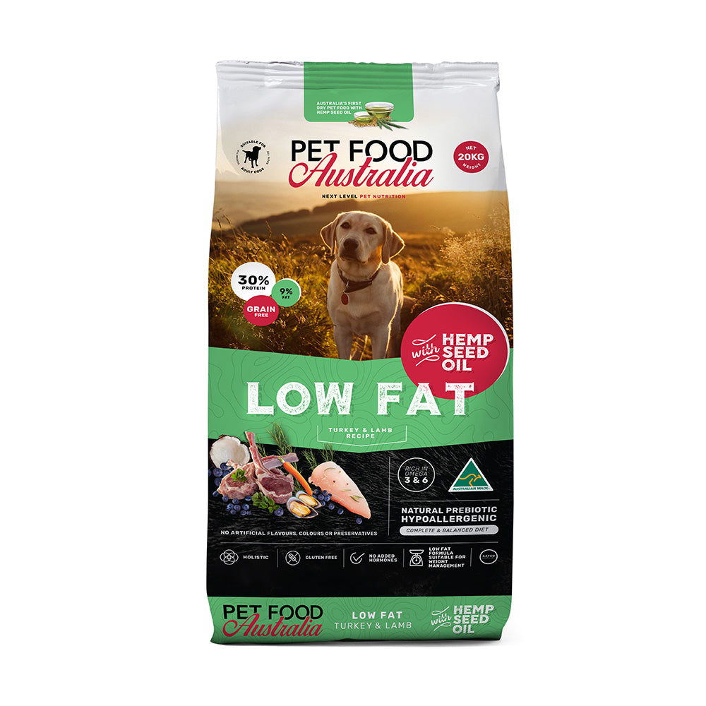 Low protein dog food australia shops