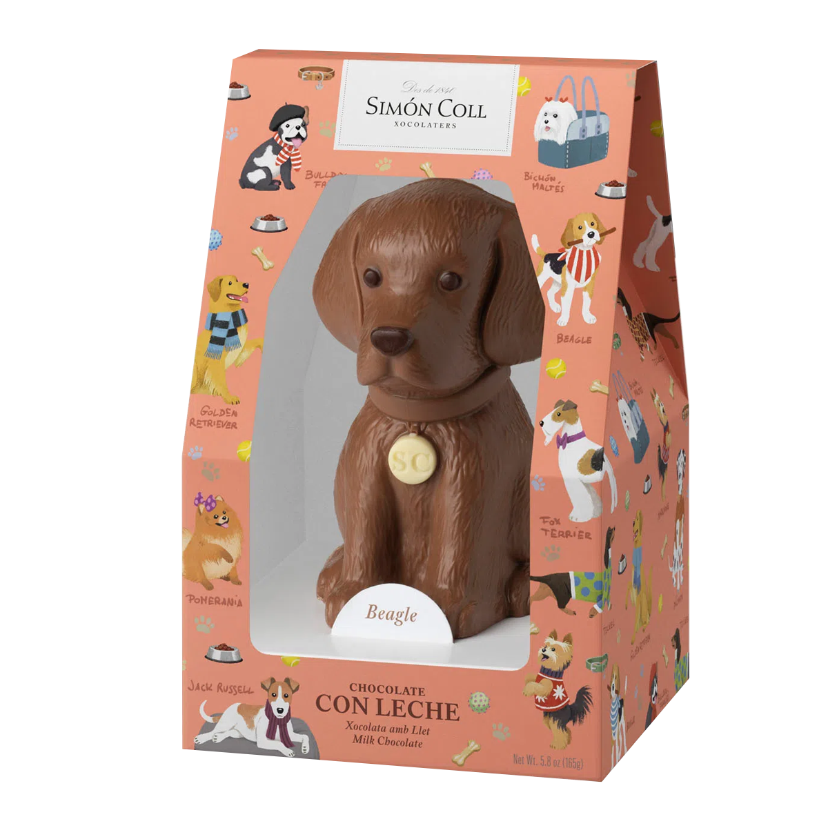 Simon Coll Milk Chocolate Dog in Carton 165g Harris Farm Markets