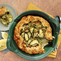 Zucchini, Spinach and Goat's Cheese Filo Tart