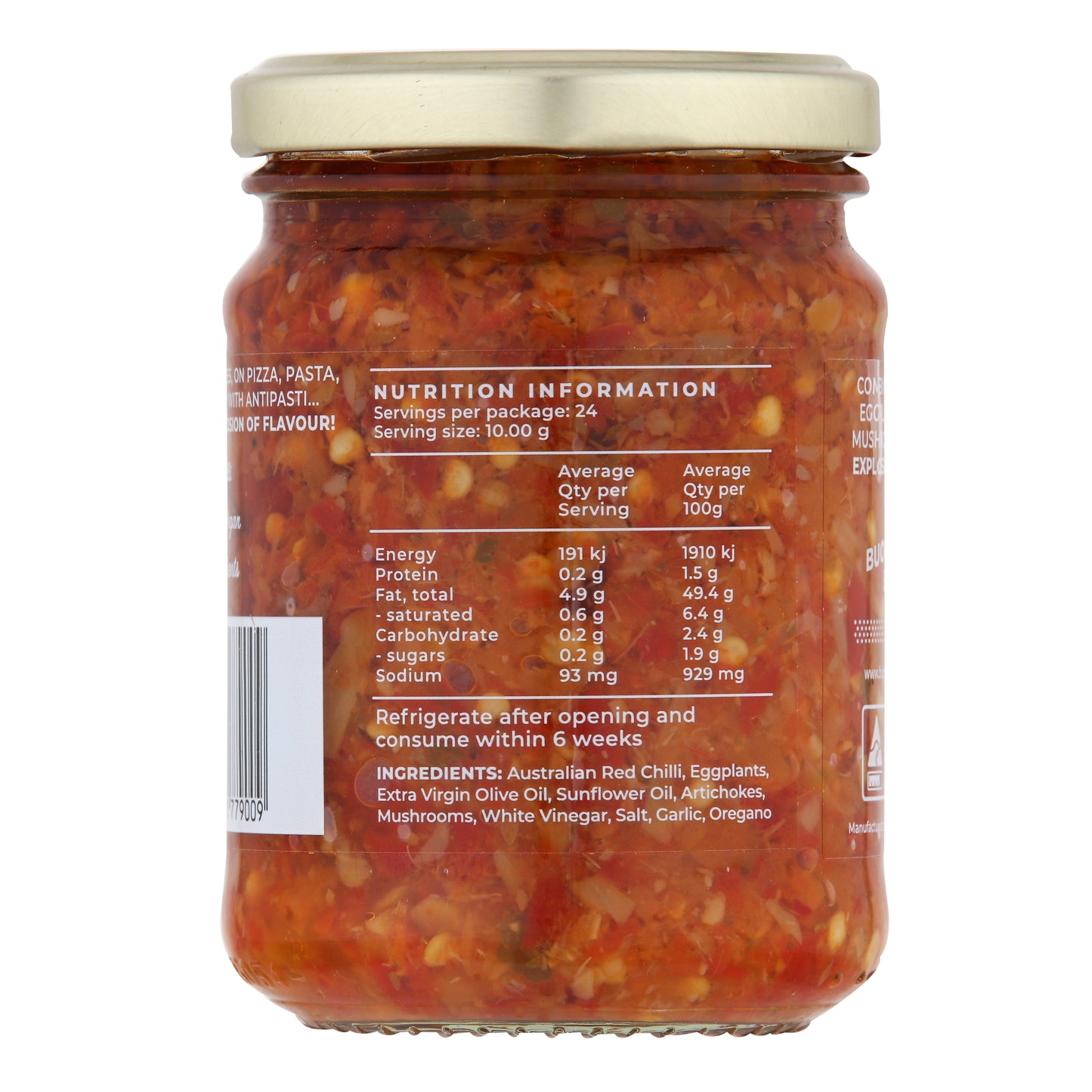 Bippi Italian Bomba Spicy Spread 240g