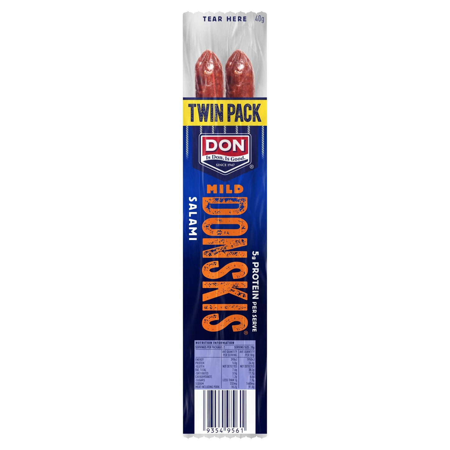 Don Donskis Mild Salami Twin Pack 40g