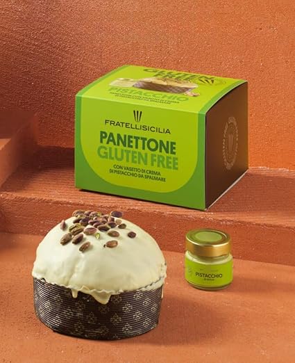 Fratellisicilia Panettone Gluten Free with Pistachio Cream 125g