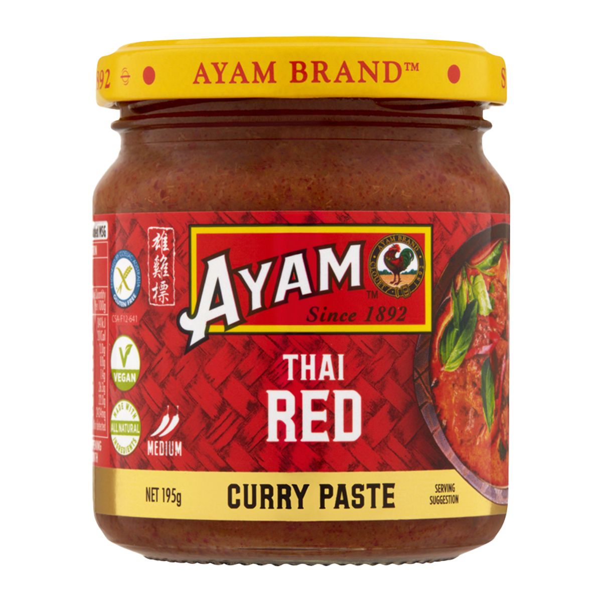 Ayam Thai Red Curry Paste 195g