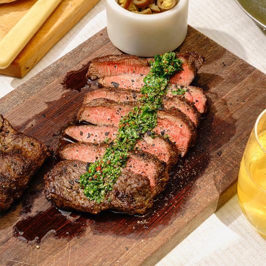 Flat Iron Steak - with Classic Chimichurri