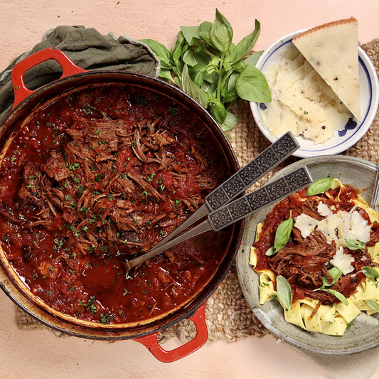 Slow Cooked Brisket Ragu - With Papardelle Pasta