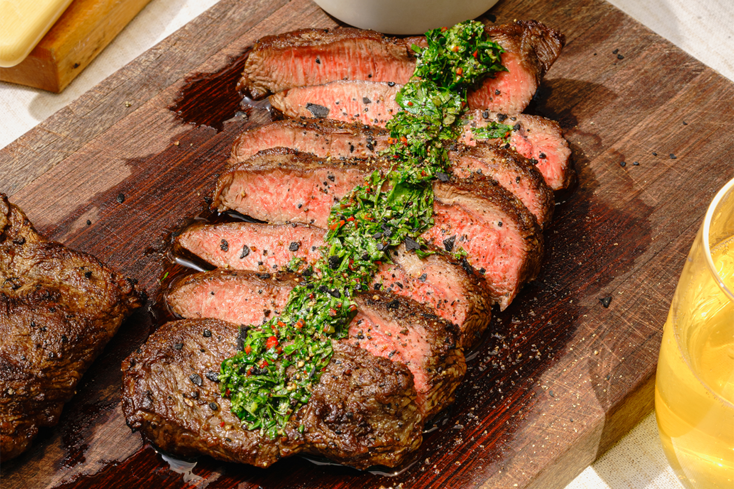 Flat Iron Steak - with Classic Chimichurri