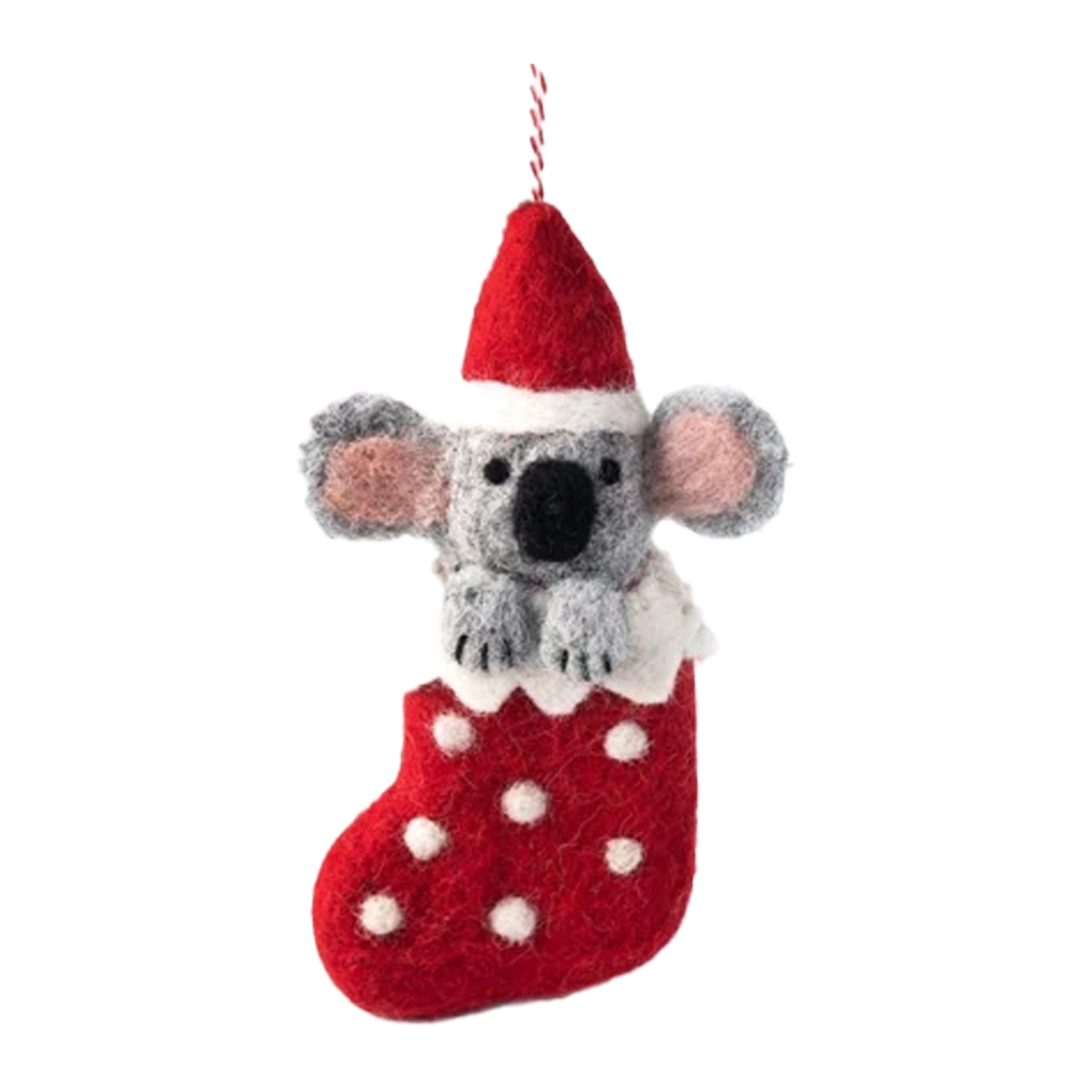 Gifted Hands Christmas Koala Stocking Decoration