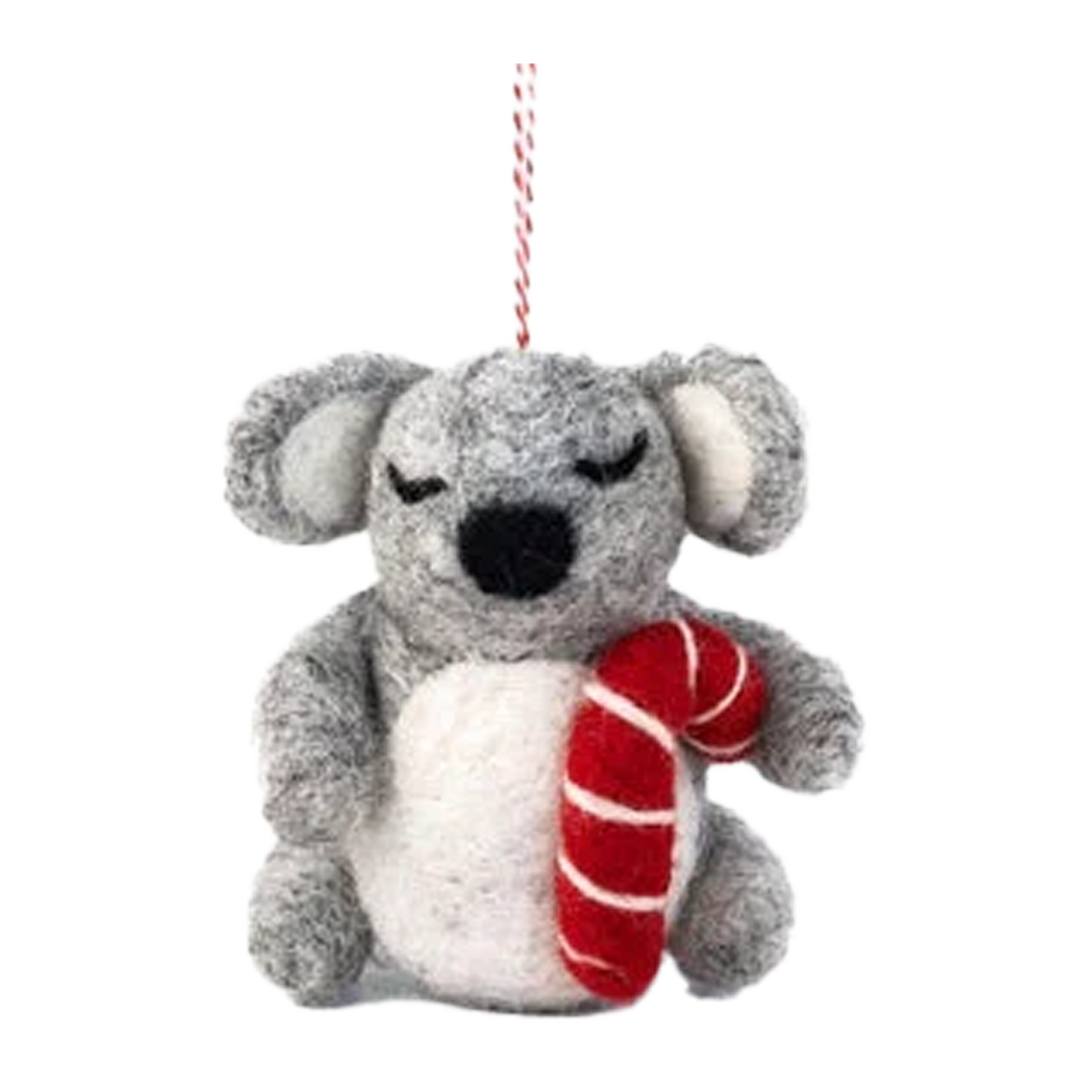 Gifted Hands Christmas Koala Candy Cane Decoration