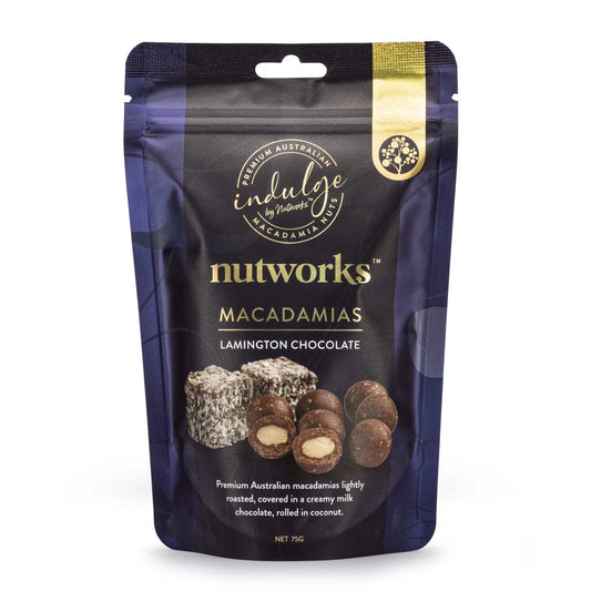 Nutworks Milk Chocolate Lamington Macadamias 75g