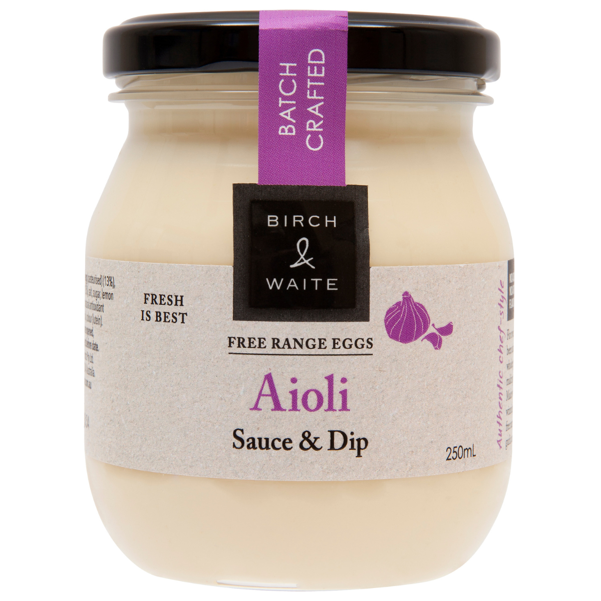 Birch and Waite Aioli Sauce and Dip 250ml