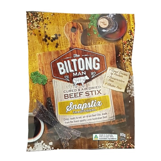 The Biltong Man Beef Snapstix 80g