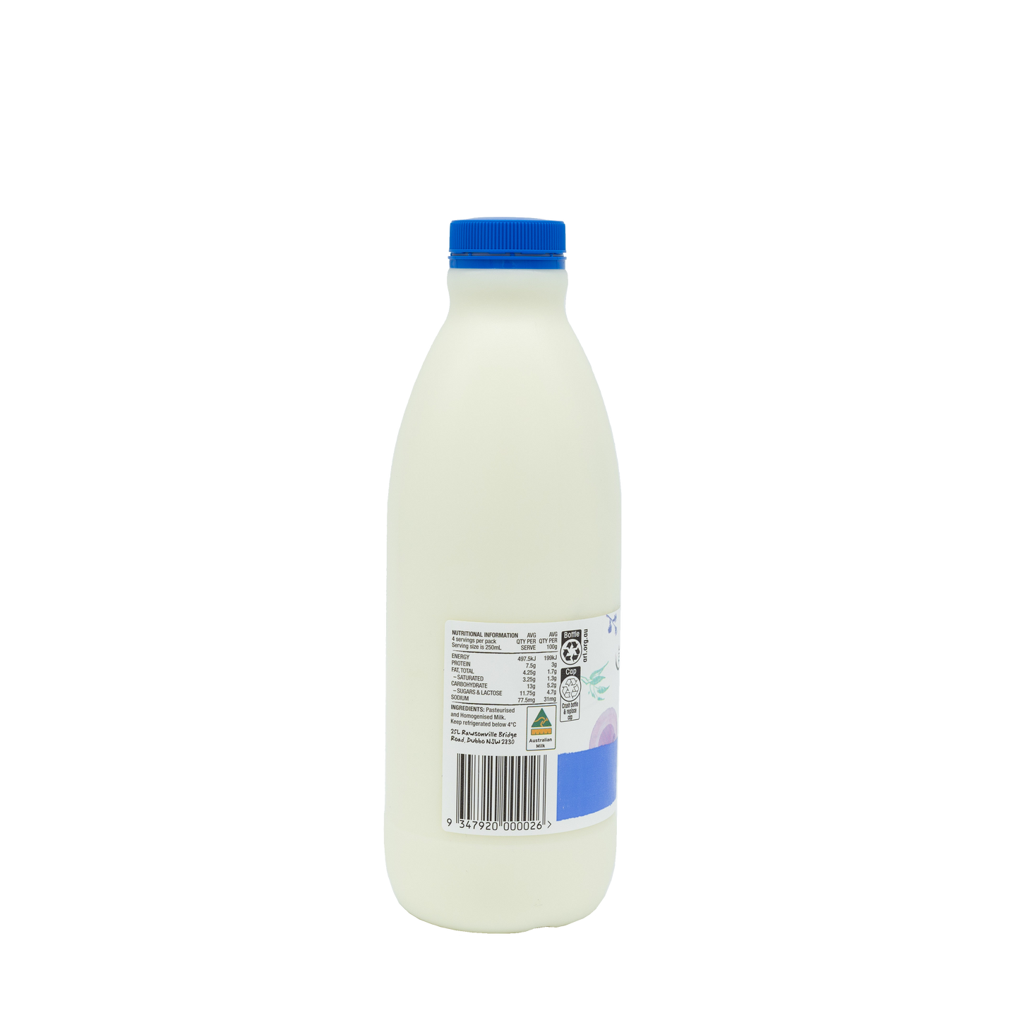 The Little Big Dairy Less Cream Milk 1L