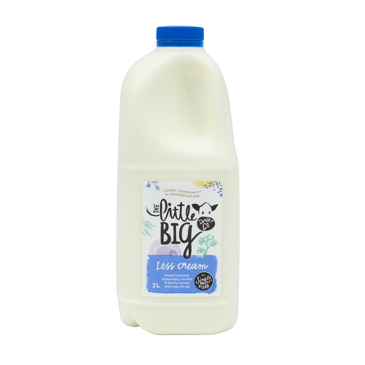 The Little Big Dairy Less Cream Milk 2L