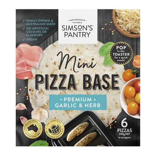 Simson's Pantry Mini Pizza Garlic 240g