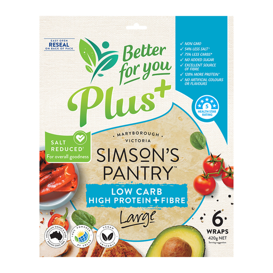 Simson's Pantry Low Carb High Protein + Fibre 420g