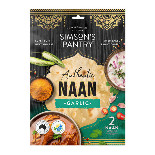 Simson's Pantry Naan Garlic 250g