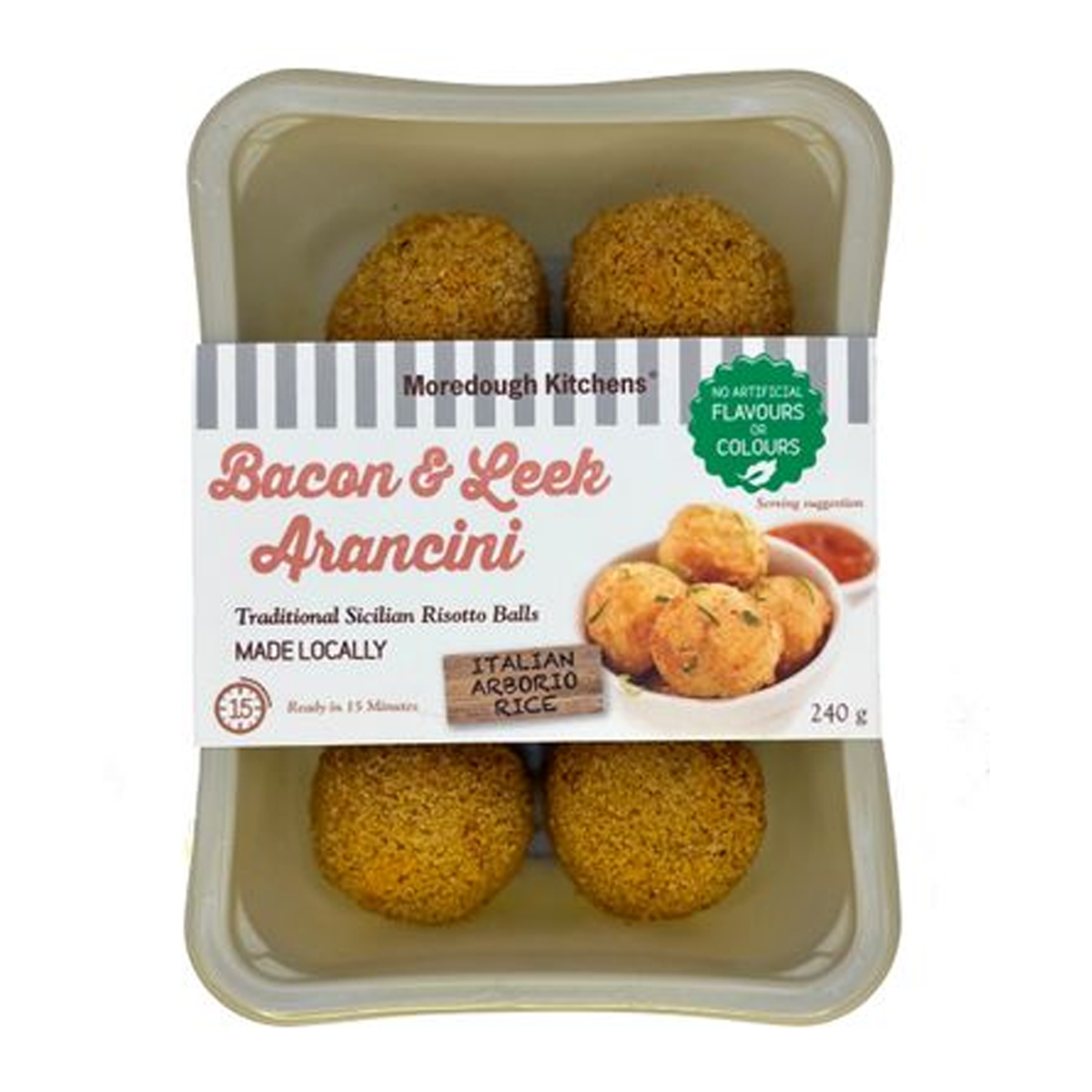 Moredough Kitchens Bacon and Leek Arancini 240g