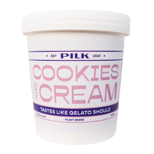 Pilk Plant Based Cookies & Cream Gelato 473ml