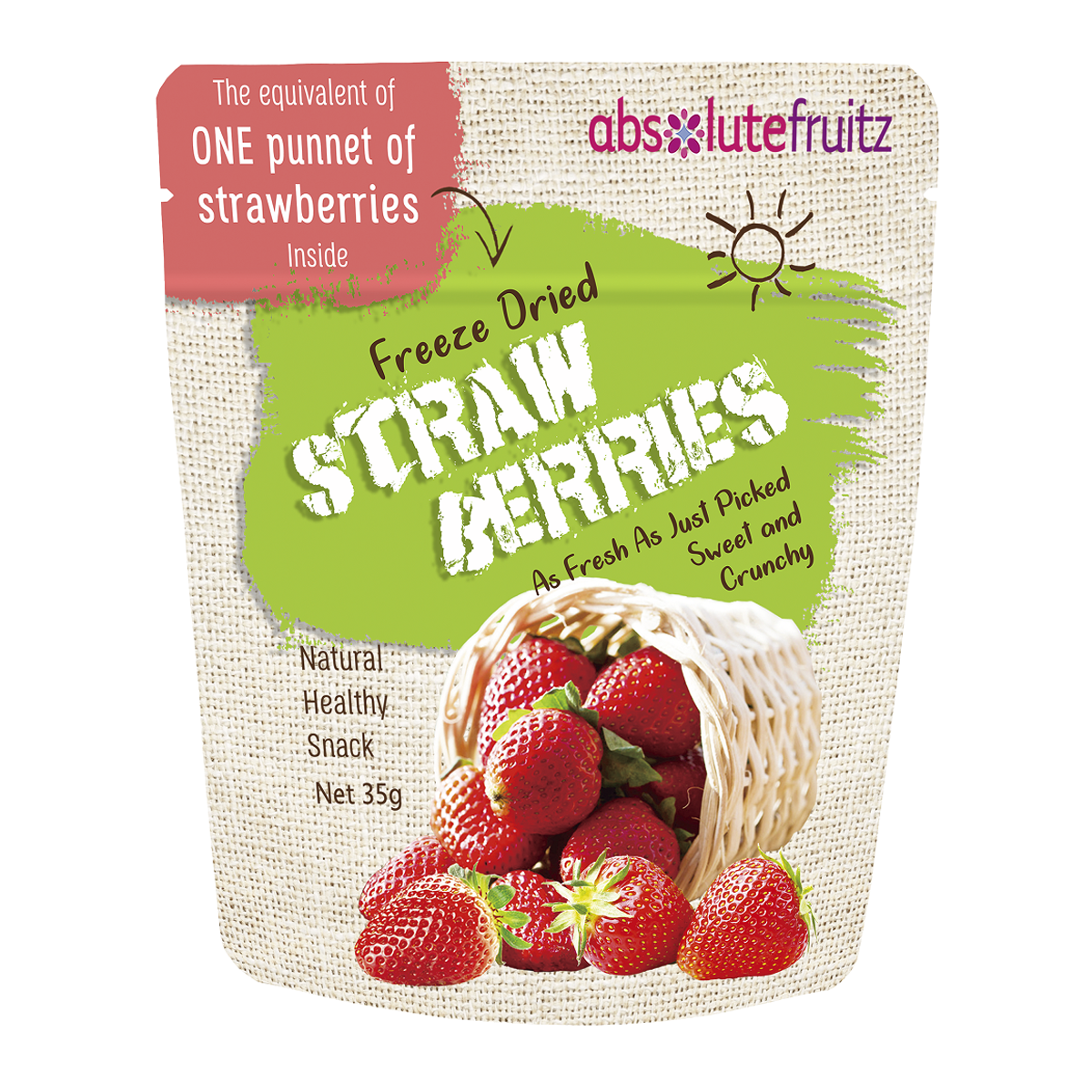 Absolutefruitz Freeze Dried Strawberry 35g