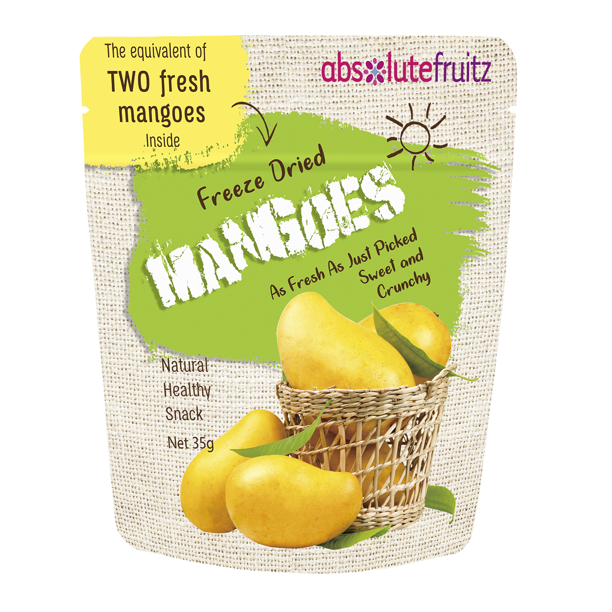 Absolutefruitz Freeze Dried Mango 35g