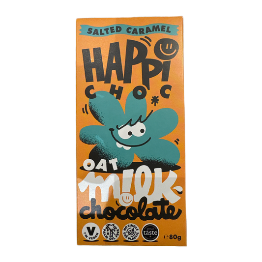 Happi Oat Salted Caramel Oat Milk Chocolate 80g