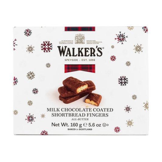 Walkers Shortbread Milk Chocolate Coated Shortbread Fingers 160g