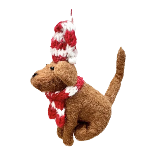 Gifted Hands Christmas Dog Daniel Decoration