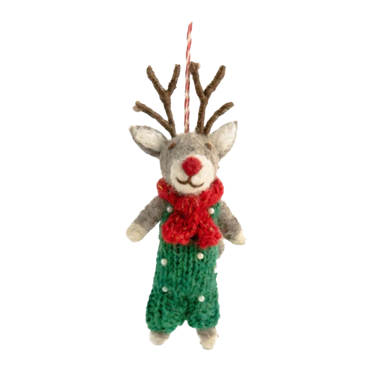 Gifted Hands Christmas Reindeer Rocco Decoration