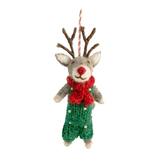 Gifted Hands Christmas Reindeer Rocco Decoration