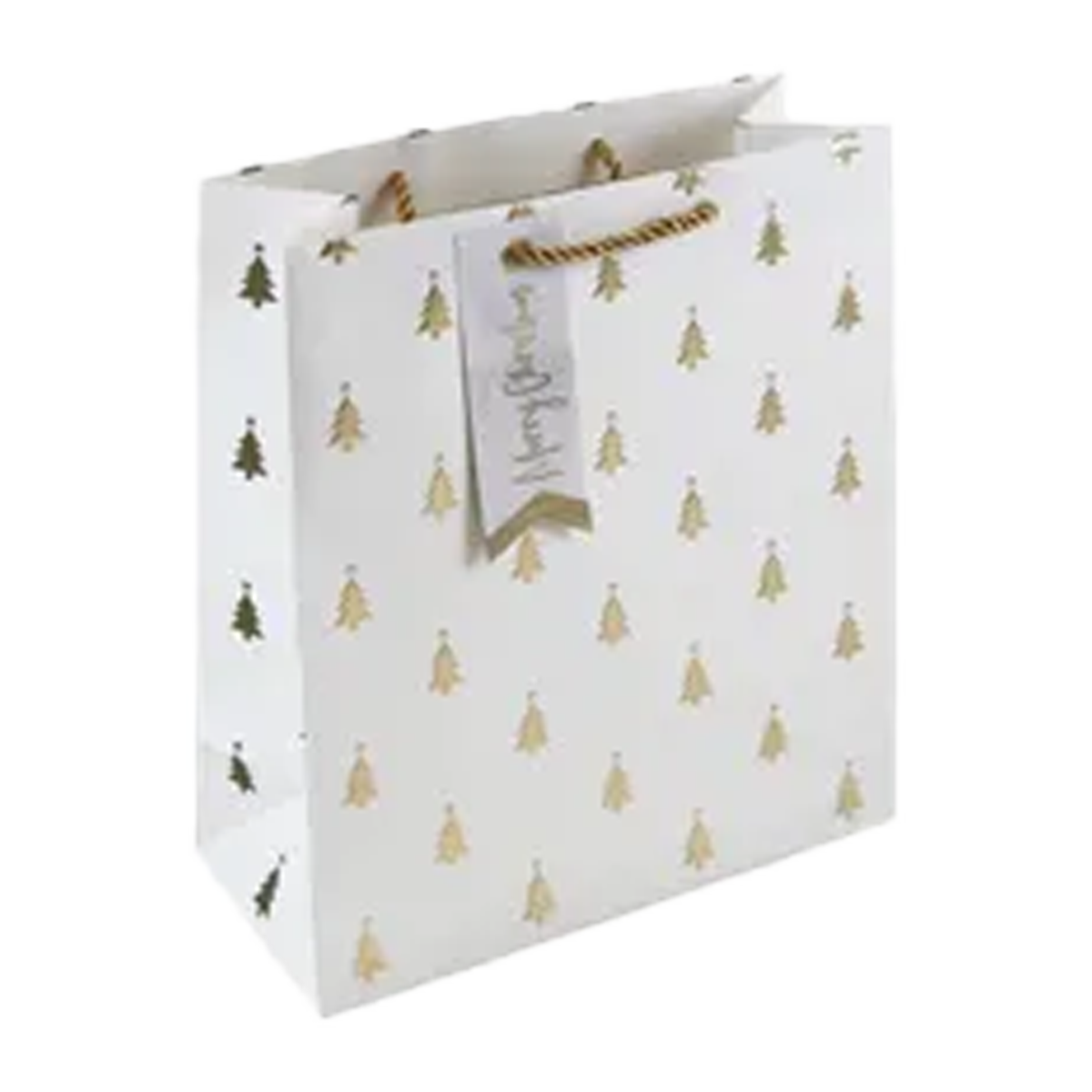 Eurowrap Gift Bag Gold Tree Medium