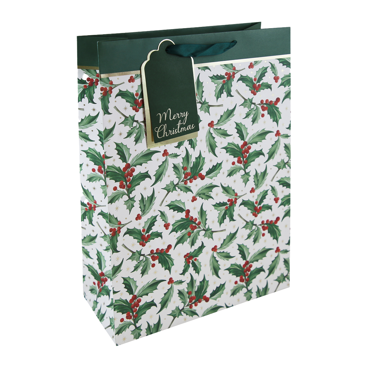 Eurowrap Gift Bag Green Trees Large