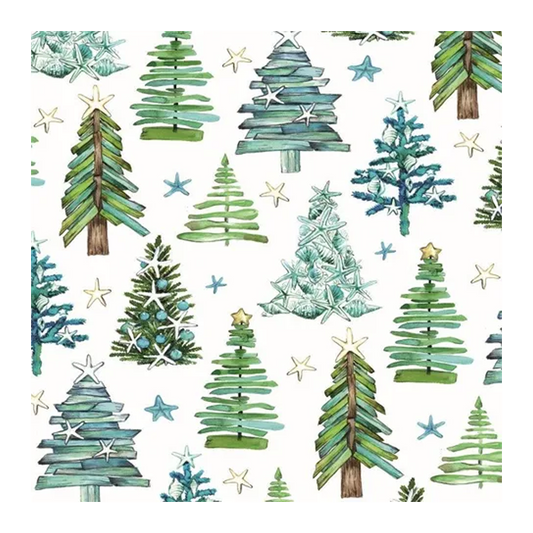 Ambiente Napkin Christmas Tree Green x20