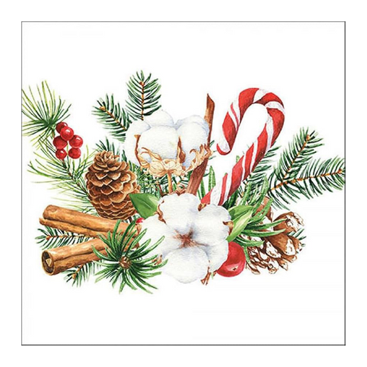 Ambiente Napkin Candy Cane x20