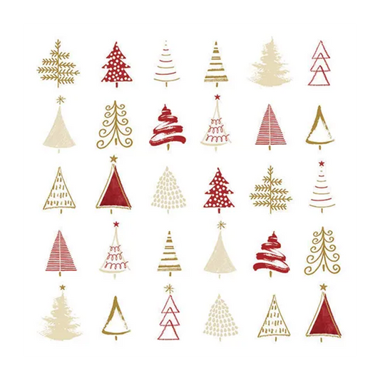 Ambiente Napkin Christmas Tree Red x20