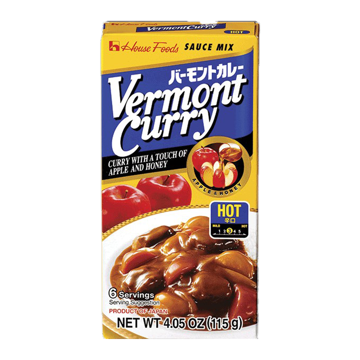 House Foods Vermont Curry Hot 115g