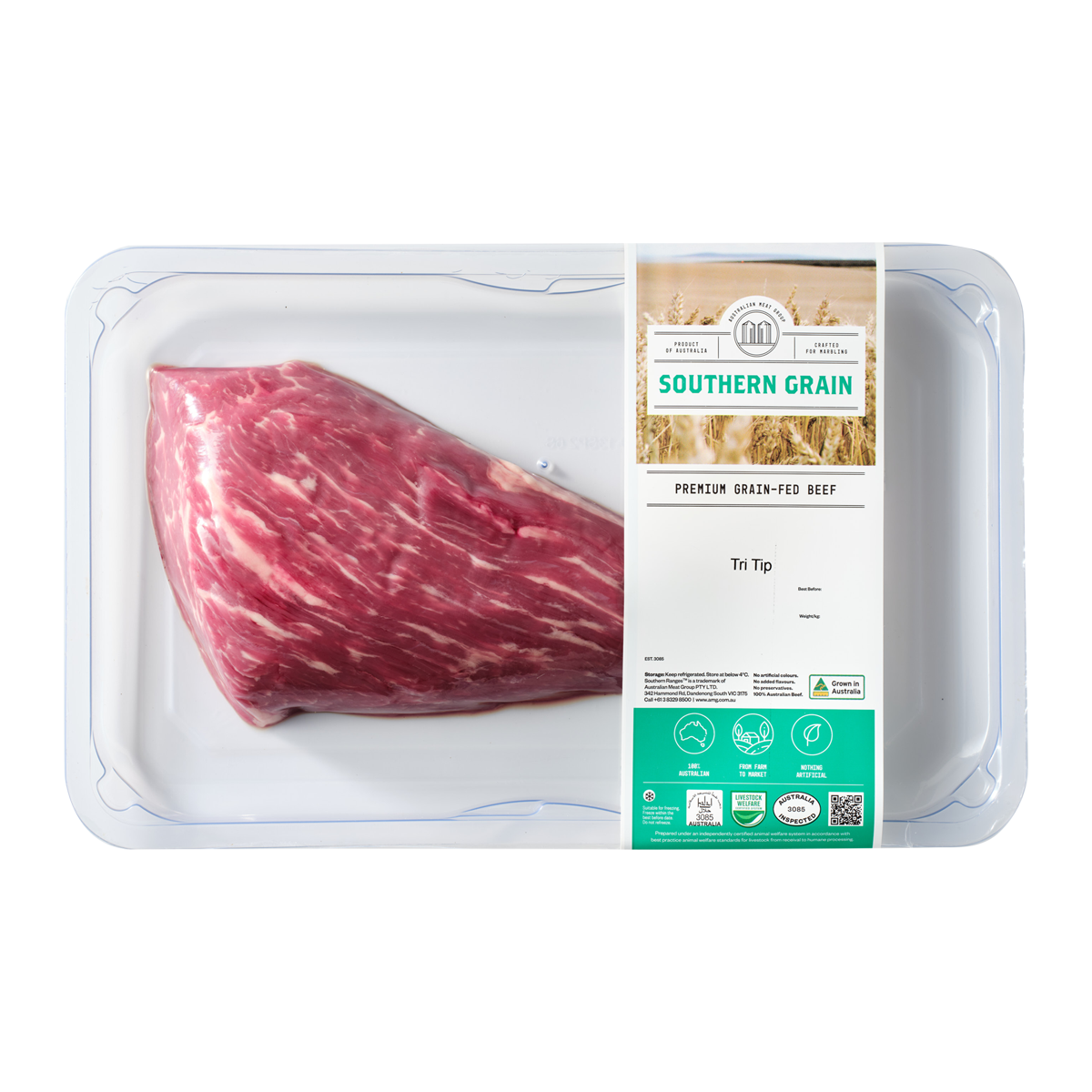 Southern Grain Premium Grain-Fed Beef MB2 Tri Tip 700-1kg