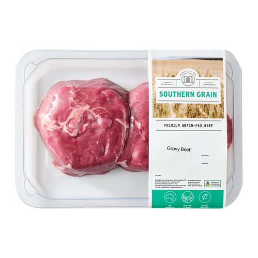 Southern Grain Premium Grain Fed Beef MB2 Gravy Beef 250-450g