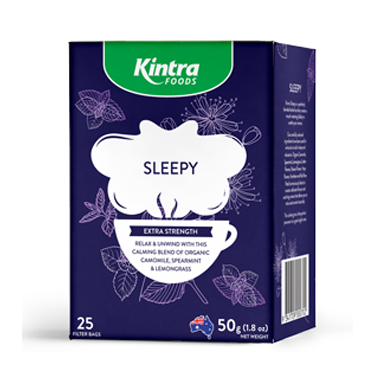 Kintra Foods Sleepy Extra Strength Teabags x25 50g