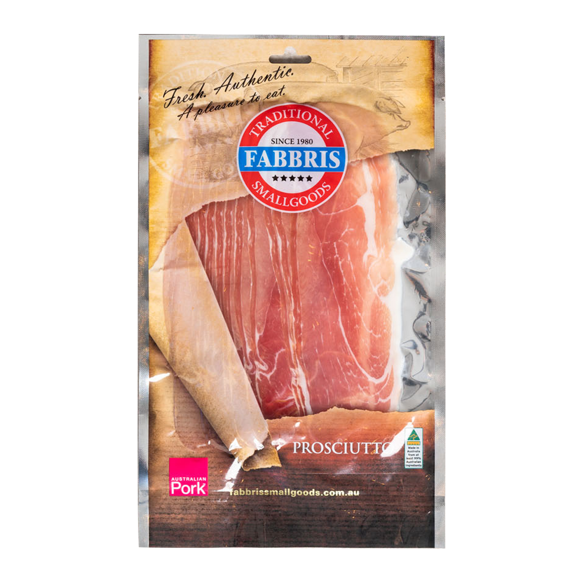 Fabbris Prosciutto Sliced 250g