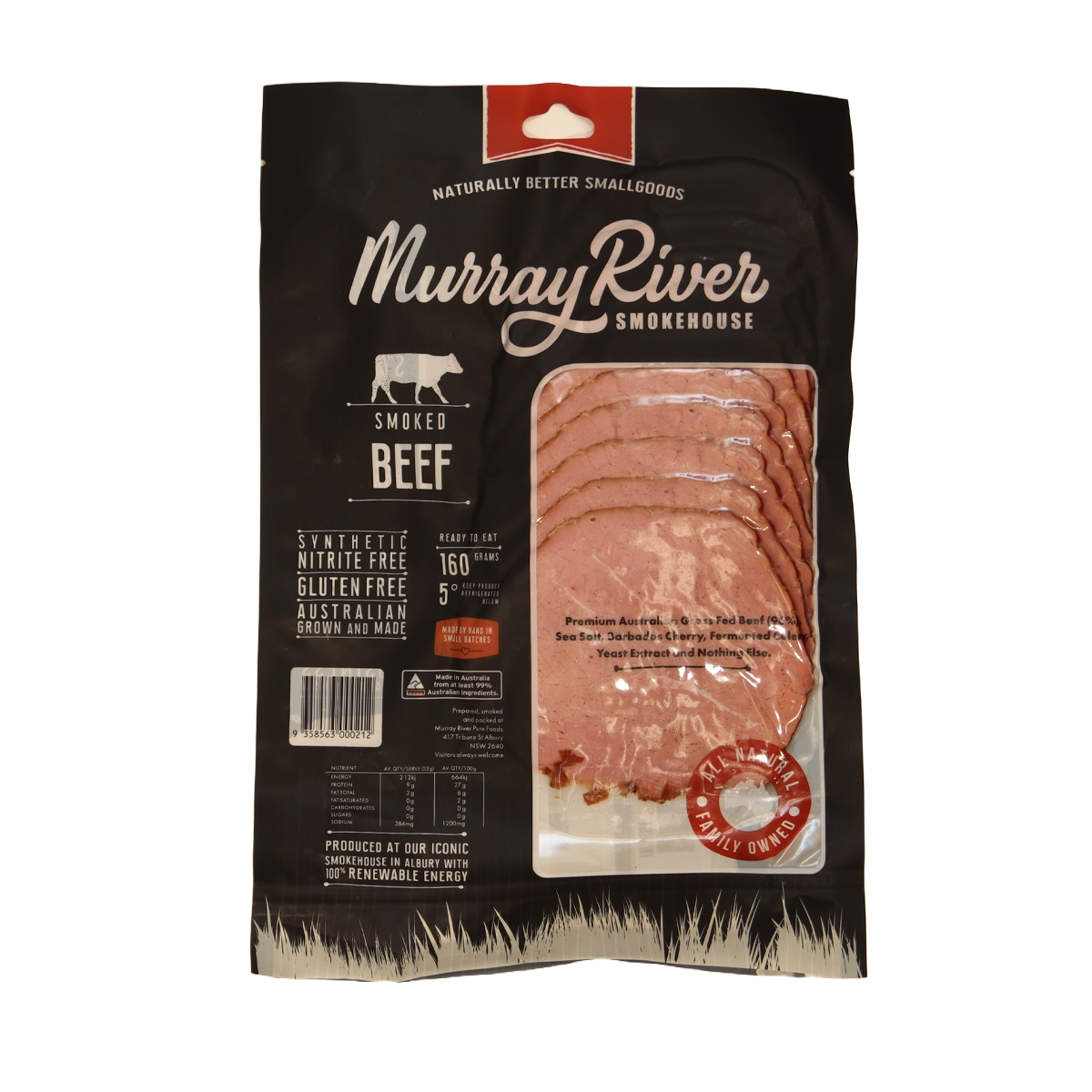 Murray River Smokehouse Smoked Beef 160g