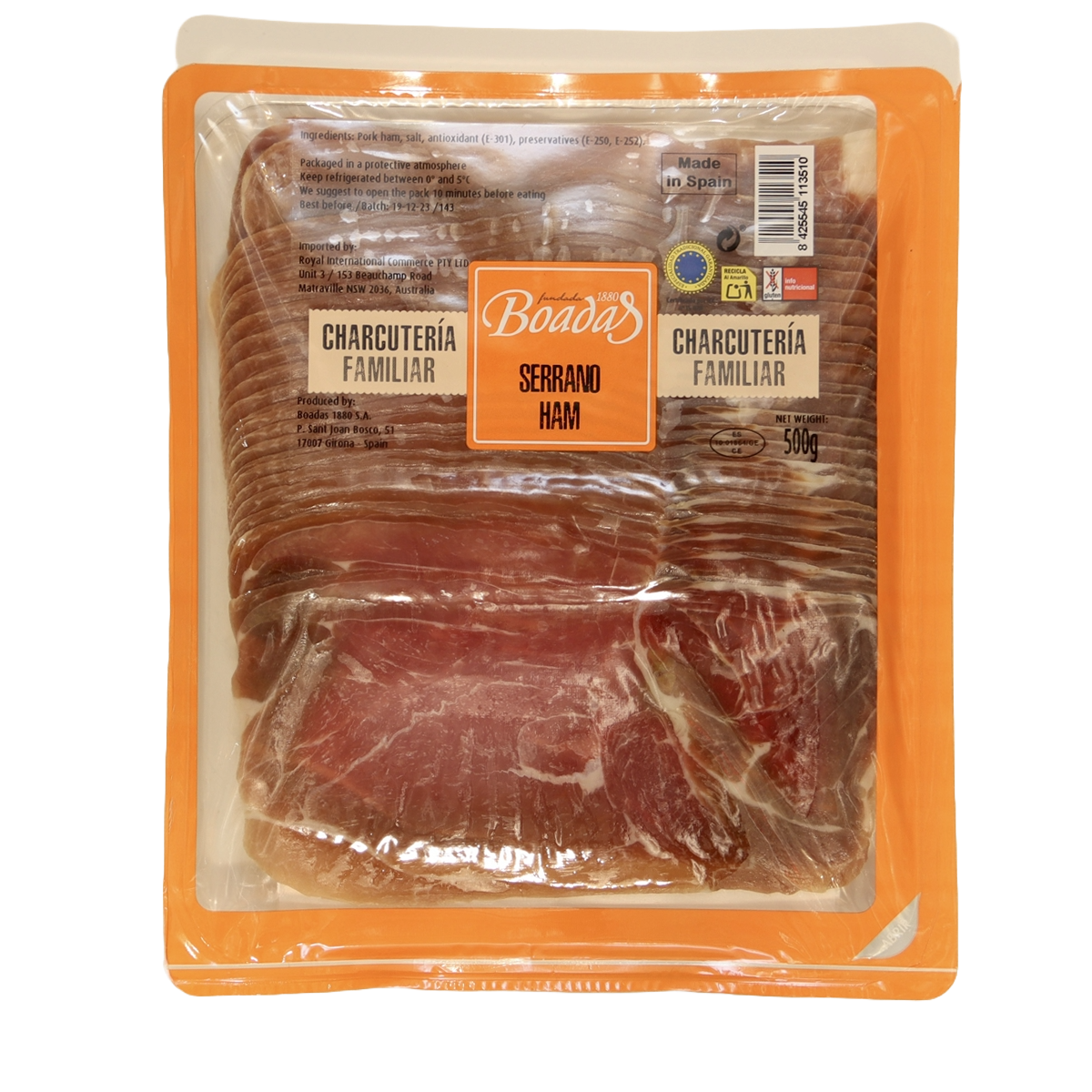 Boadas Serrano Ham 500g