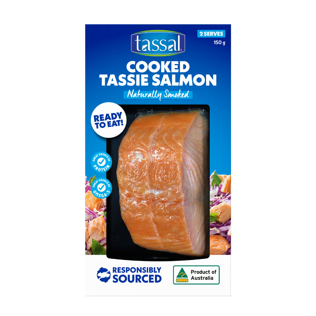 Tassal Tassie Hot Smoked Salmon 150g