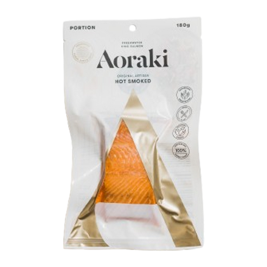 Aoraki Hot Smoked Salmon Portion 180g