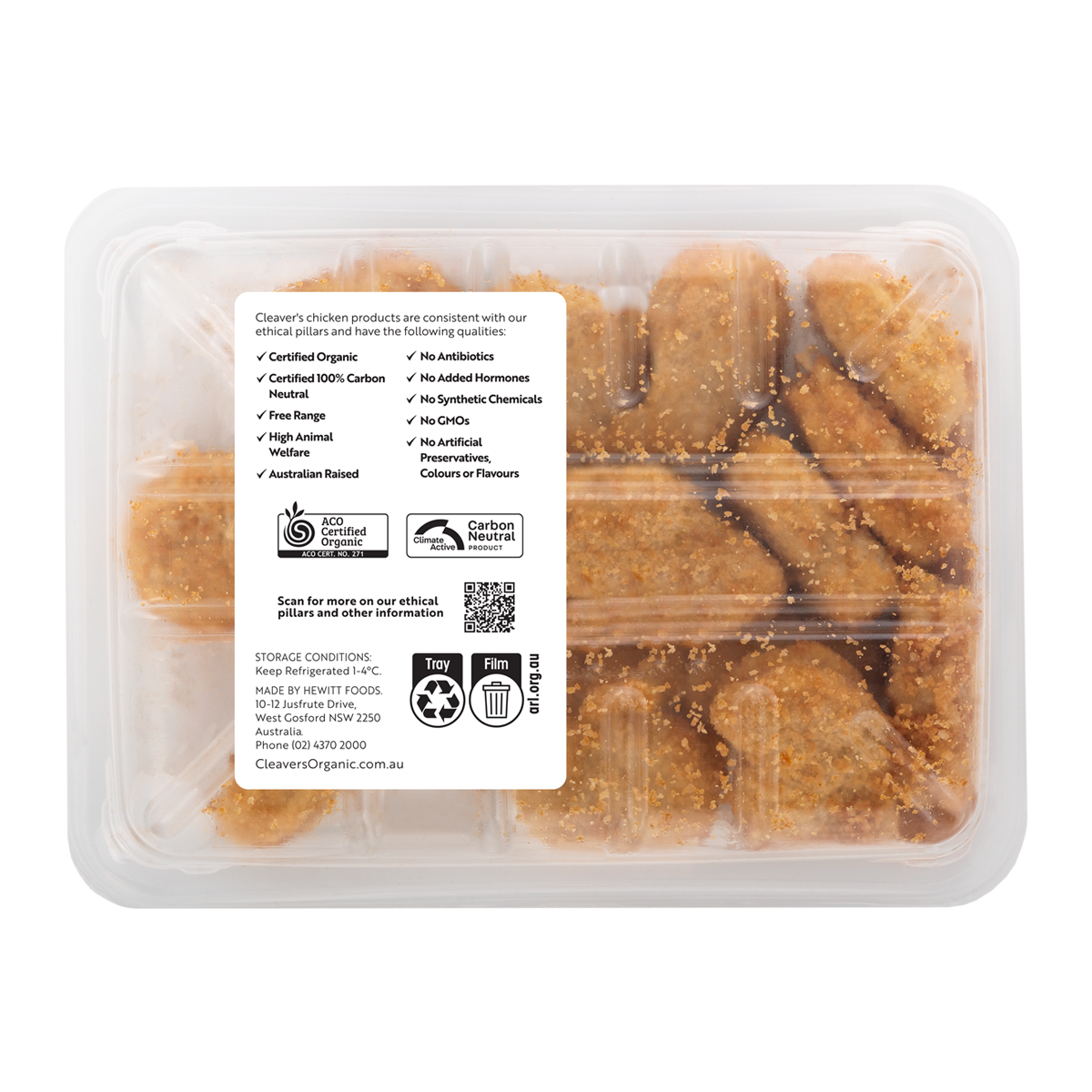 Cleaver's Organic Free Range Chicken Nuggets 300g