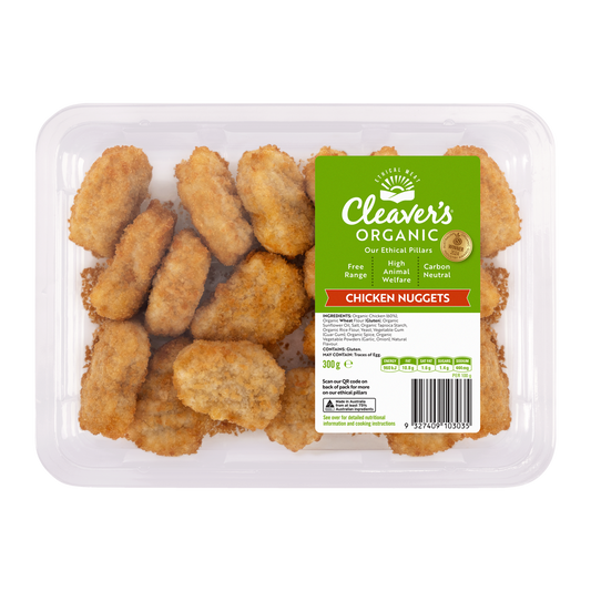 Cleaver's Organic Free Range Chicken Nuggets 300g