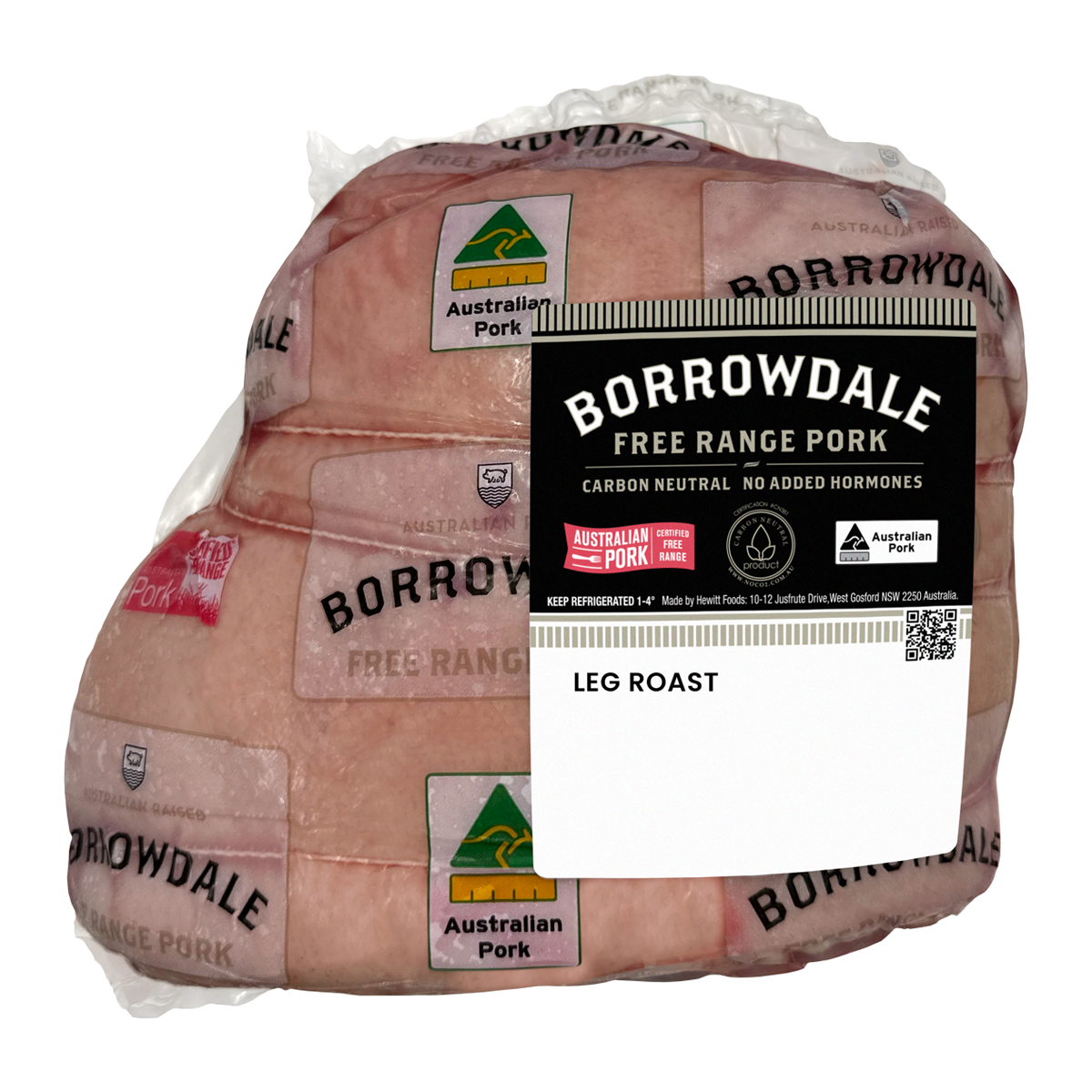 Borrowdale Free Range Pork Boneless Leg Roast 1.4kg-2.4kg