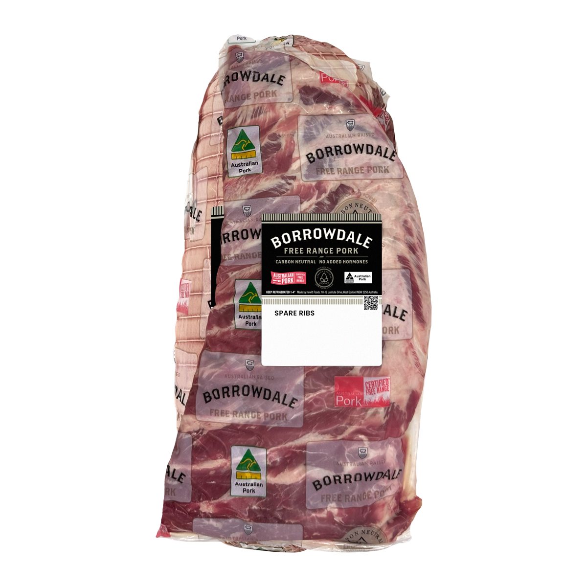 Borrowdale Free Range Pork Mid Ribs 600g-1.2kg