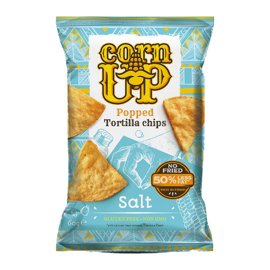 Corn Up Popped Tortilla Chips Salt 60g