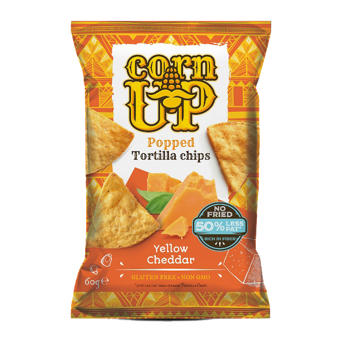 Corn Up Popped Tortilla Chips Cheddar 60g